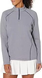 [adidas] Golf Women's Standard Quarter Zip Pullover, Collegiate Navy, 2XL
