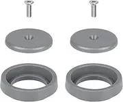 Spray Valve Repair Kit for Commercial Sink Faucet Dish Sprayer Valve, Pre-Rinse Spray Face Bumper and Screw Repair Kit 1.42 GPM High-Pressure, 2 Pack Gray