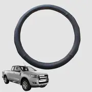 Steering Wheel Cover for Ford Ranger 2012-2015 38CM Leather - Circle