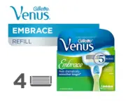 Gillette Venus Embrace Razor Refills 5 Blades (4 Carts)