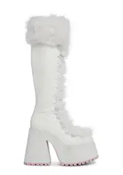 [Sugar Thrillz] Dollish Delight Platform Boots - White