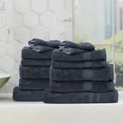 Renee Taylor Stella 14 Piece Indigo Towel Pack