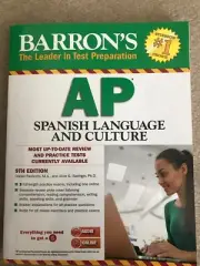 NEW Barron's AP Spanish Language and Culture with MP3 CD, 9th Edition CLEAN