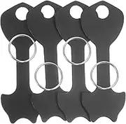 1Set Shopping Trolley Tokens with Keychain Lightweight and Portable Shopping Cart Tokens for Supermarket Carts Fit Easy to Use Design