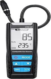 Gas Leak Detector Tester Gas Analyzer Combustible Gas Detector Handheld Carbon Monoxide Meter Portable CO CH4 Gas leak Detector Gas Monitor Tester With Wide Test Range, High Sensitivity(CGD02 spain se