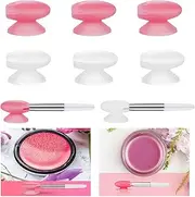 6pcs Silicone Lip Brush Cover - Upgraded Lip Masks Applicator Foundation Brush Cover Make up Brush Holder Travel Makeup Brushes Covered Makeup Brush Holder Silicone Makeup Applicator Cosmetic