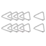 Metal Triangle Ring Buckles (38x33x4mm) 10pcs, Webbing Bag Clasps