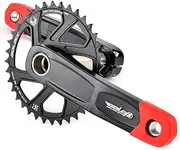 Bicycle Crankset, MTB Hollow Integrated Crankset 170mm/175mm GXP Aluminium Alloy Crank Arm 30/32/34/36/38T Narrow Wide Chainring Cranksets Compatible with 10/11/12 Speed