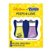 Sally Hansen Insta Dri Nail Polish Duo 2 Pack: PEEPS & LOVE (PEEPS YELLOW & PEEP
