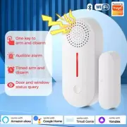 UanTii WiFi Door Window Detector with Alarm Wireless Sensor for Home Security