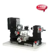 High Power 60W Mini Metal Lathe Soft Metalworking Woodworking DIY Model Making