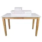 Reader Kids Children Study Computer Desk 120cm Table Rubber Wood Pink Divano