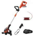 Cordless String Trimmer 24V Battery Powered Weed Eaters & Grass Trimmers Lawn...