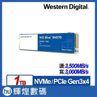 在飛比找Yahoo!奇摩拍賣優惠-WD 藍標SN570 1TB SSD PCIe NVMe固態