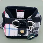 Puppia Plaid Junior Vest Dog Harness Size X-Small Preppy Soft W/ Smart Tag