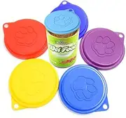 1 PCS Pet Food Can Plastic Lids Caps Reusable Reusable Plastic Dogs Cats Can Tin Cap Lid Cover, Random Color and Exquisite Workmanship Useful Pet Food Storage-