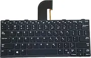 YIJIATech Keyboard US Layout for Dell Latitude Rugged 7204 7404 7414 5204 5404 5414 Latitude 5420 5424 Rugged 7214 7424 Rugged Extreme Laptop Black Framed with Backlight Laptop Keyboard