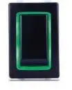 ROCKER SWITCH HALO DPDT GREEN HA