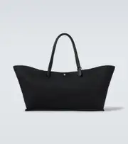 [The Row] The Row Idaho XL leather-trimmed canvas tote bag