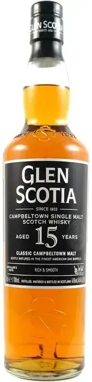 Glen Scotia 15 Year Old Single Malt Whiskey 700ml
