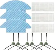 Replacement Accessories Kit for Lefant M210P / M210 Pro Robot Vacuum 6 Side Brush 3 Filter 3 Mop Pad Parts