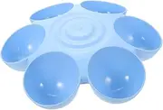 GANAZONO Flower Shaped Multi Grid Dog Feeder Bowl Durable Pet Food and Water Container for Cats and Dogs Sturdy Design for Home Use