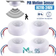 1/2/4 Pcs PIR Ceiling Mounted Sensor Occupancy PIR Motion Detector Light Switch