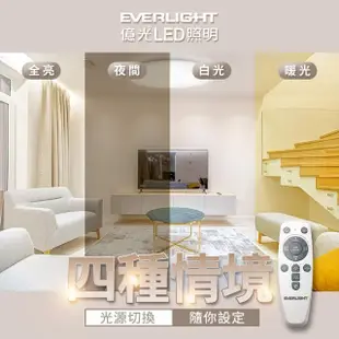 【Everlight 億光】30W星樂 3-4坪 調光調色 LED 吸頂燈 天花板燈具(30W星樂)