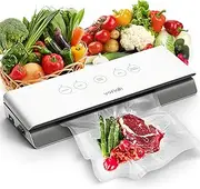 Vacuum Sealer Machine, voriah Intelligent Automatic Food Sealer, Vacuum Sealers Bags for Food Air Sealing System, LED Indicator Lights, Dry, Moist Food Preservation & Sous Vide Cooking (Ash)