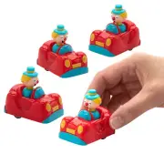 Fun Express Carnival Clown Car Pull-Back Toys - 12 Pc