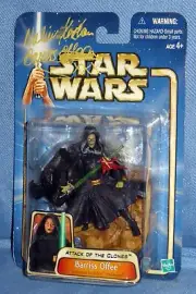 SIGNED Star Wars: AOTC - BARRISS OFFEE - NALINI KRISHAN - Action Figure TOY Auto