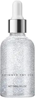 Shimmer Body Oil - High Gloss Brightening Body Shine Glitter, High Gloss Body Glitter, Shimmering Body Oil, Dry Shimmer Body Oil, Brightening Ingredients Body Makeup Shine Glitter For Face Shoulders