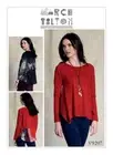 Vogue Sewing Pattern 9207 Misses 4-14 Easy Asymmetrical-Hem Back-Underlay Top