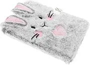 HAPINARY Notebook with Lock Journal for Journal Notepad for Student Plush Cover Notepad Diary Notepad Journals for Teen Notepad for Diary Book Cartoon Journal Book