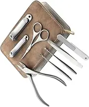 Healeved Men's Manicure Tools Piece Nail Clippers Set Storage Bag for Daily Care