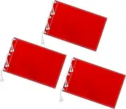 3 Pcs Grommets Golf Flag with Securing Ropes Putting Green Flags for Yard 20" L x 13" H Nylon Golf Pin Flags Portable Golf Target Flags for Indoor Outdoor Backyard Garden Golf Course Practice
