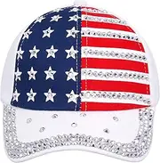 [Surkat] Trendy Bling Butterfly Adjustable Rhinestone Cap Snapback Rhinestone Dad Hat Casual Sun Hats