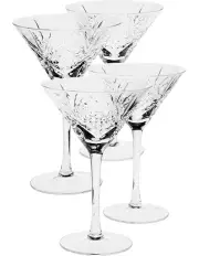 [Hottie] Jonnie Martini Glass Set Of 4 in Traditional Clear
