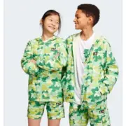 NWT Adidas x LEGO PLAY Windbreaker in Core Green / Halo Youth XL 15-16 Years