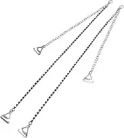 [JEWEDECO] Strapless Shapewear Women Metal Bra Straps Detachable Shoulder Straps for Dresses for Wedding Bridal Non-slip Bra Belt