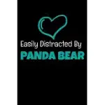 EASILY DISTRACTED BY PANDA BEAR: PANDA BEAR NOTEBOOK GIFT 120 DOT GRID PAGE