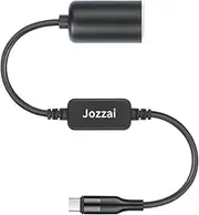 USB C to 12V Adapter Cable 1 Foot, USB C to 12V Cigarette Lighter Adapter, 18W Type C Male to 12V Cigarette Lighter Socket Female Cable for Dash Cam, GPS