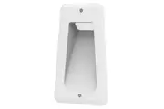 Step Wall Light Recessed 7W Trapezium Black 3000K IP54 Anti-Glare W106mm 190Lm