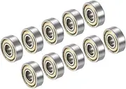 uxcell 7x22x8mm Skateboard-Bearing, 10 Pack 608ZZ ABEC-7 Steel Ball Bearings Shielded Sealed Miniature for Longboard Scooters Roller Skates