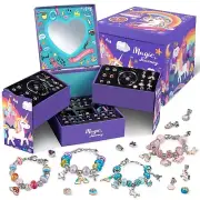 Bracelet Making Kit for Girls,Unicorn DIY Charm Jewelry Craft Set,Arts and Cr...