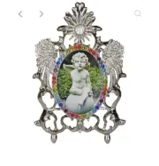 Kirks Folly Rainbow Bridge Goddess Seaview Moon Picture Frame Silvertone