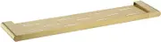 ES Brushed Gold Luxury Solid Brass Storage Organizer Shelf for Bathroom, Vanity, Shower Accessories