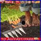 Weeding Hoe Rake Sharp Loosening Soil Tool Tooth Nail Harrow Farm Tools (5tooth)