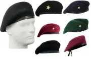 Unisex Che Guevara Metal Star Military Beret Army Cap Classic European Hat - F/S