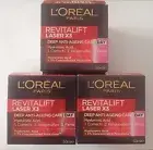 3x Loreal Revitalift Laser X3 Day Cream - rrp $147